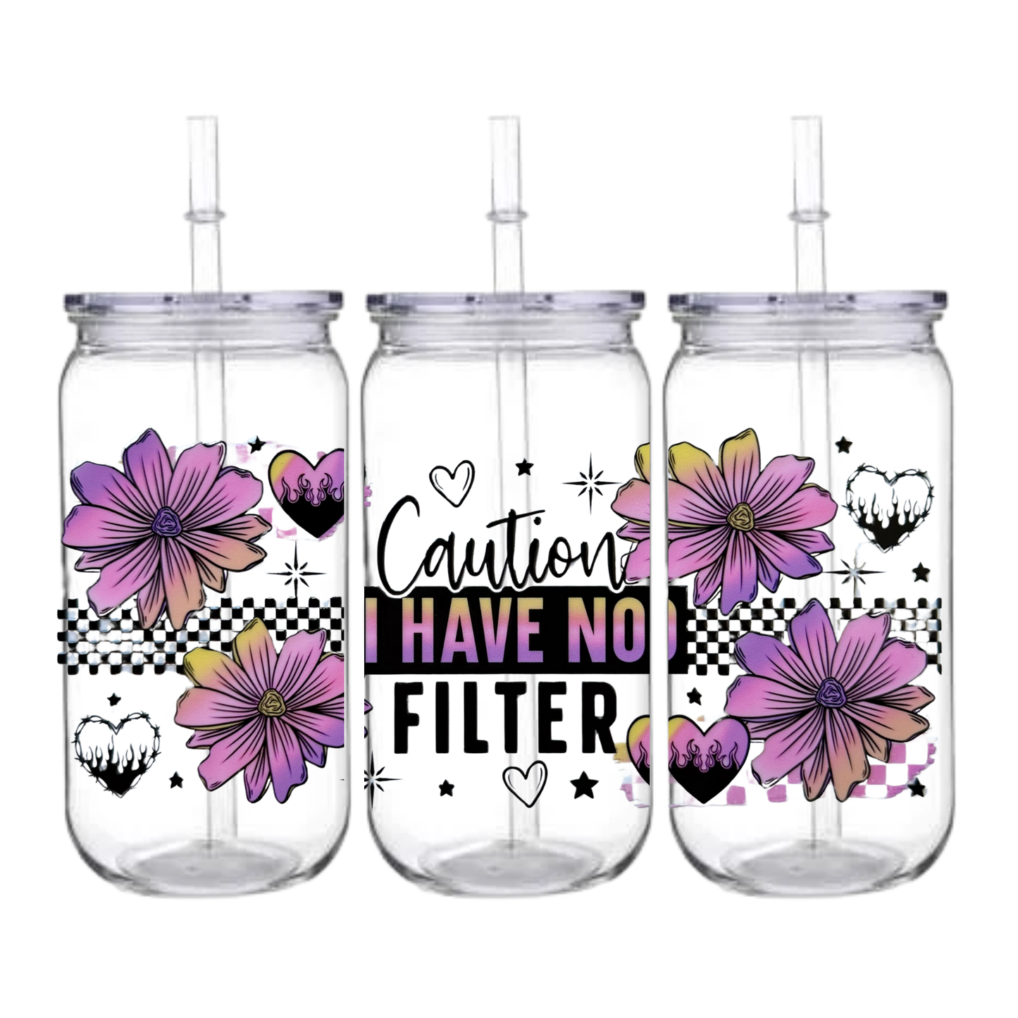 No Filter - Snowglobe tumbler