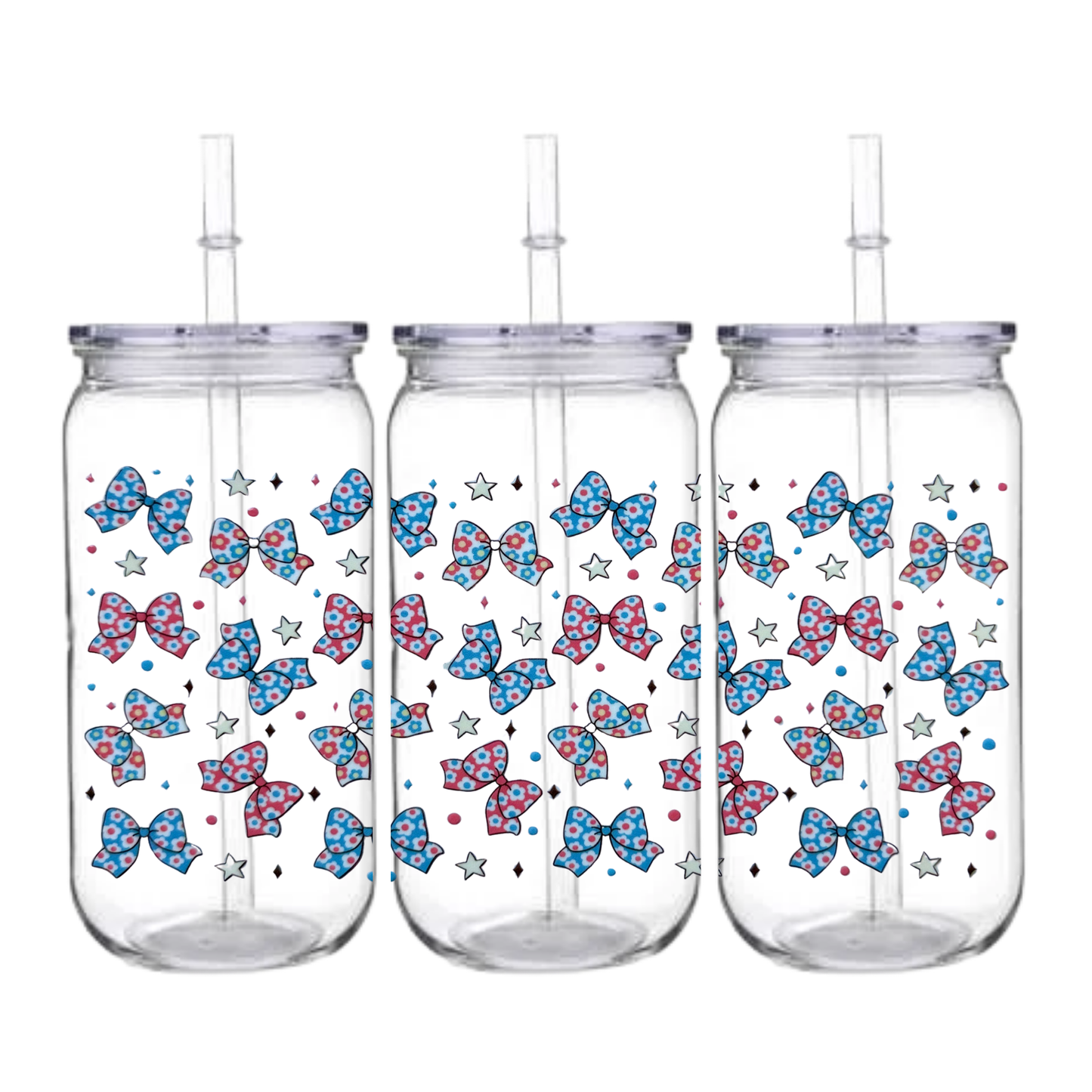 Bows - Snowglobe tumbler