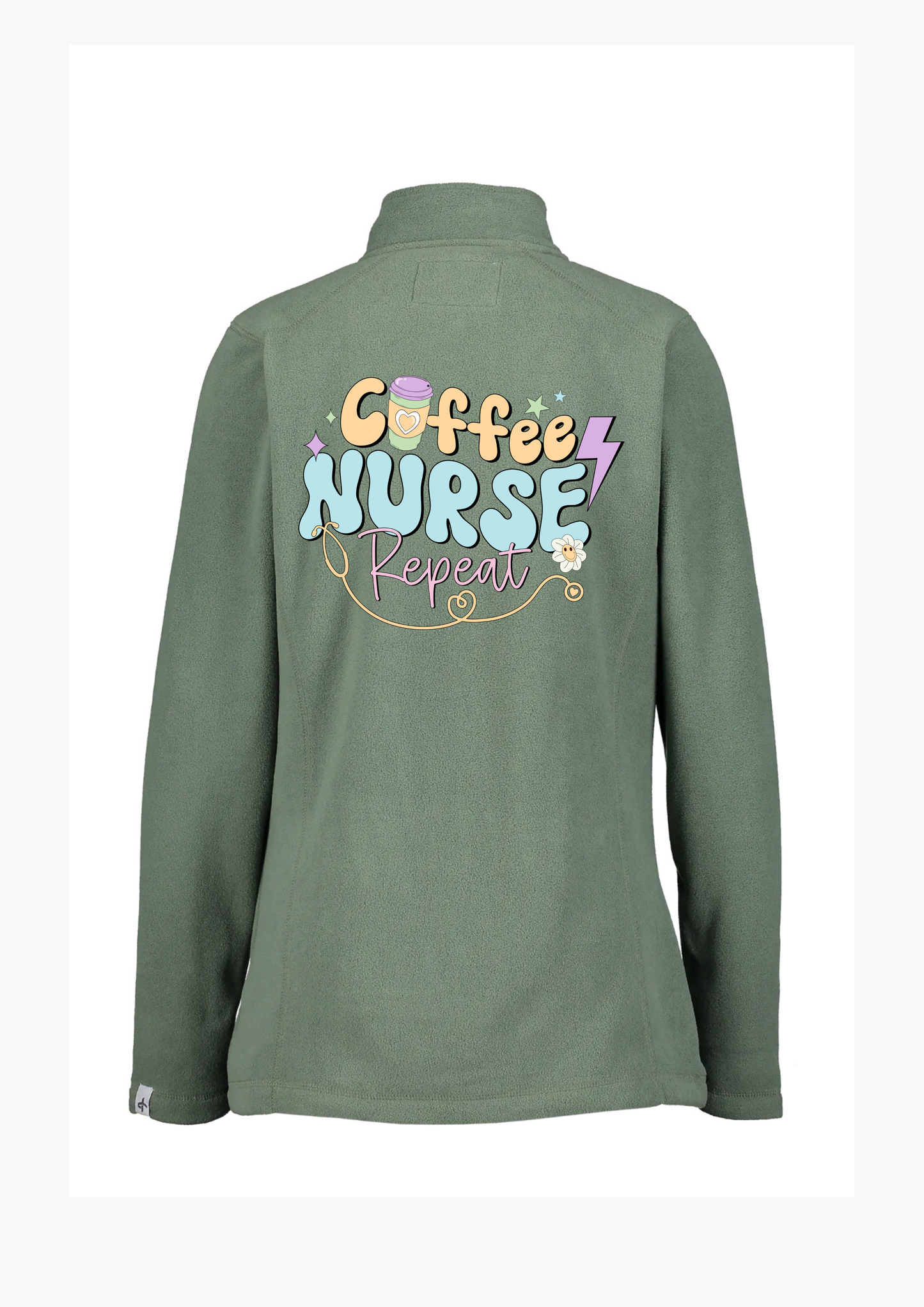 ☕ “Coffee. Nurse. Repeat.” Fleecejakke