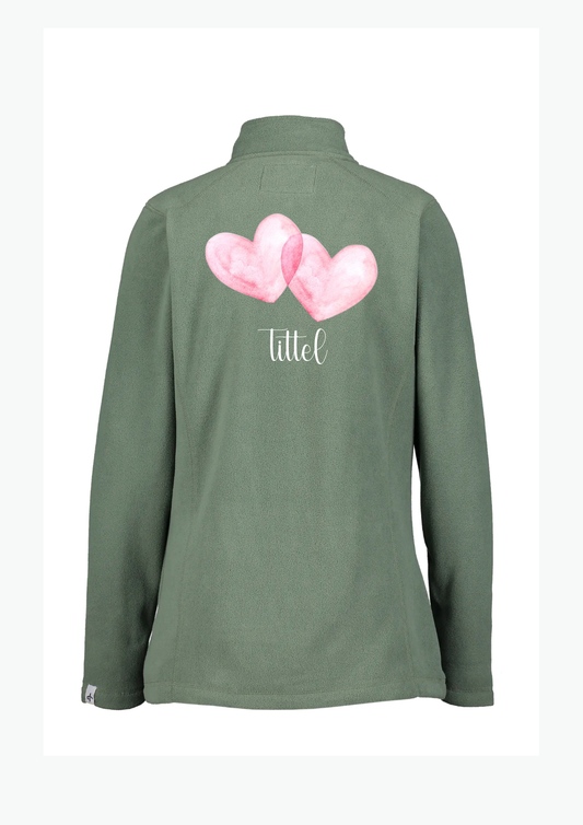 💕 “Double Hearts” Fleecejakke