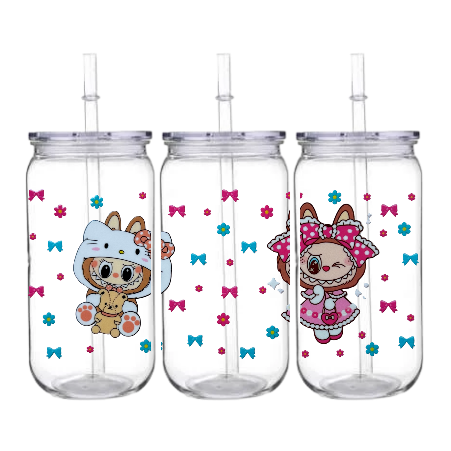 Cutsie Labubu - Snowglobe tumbler