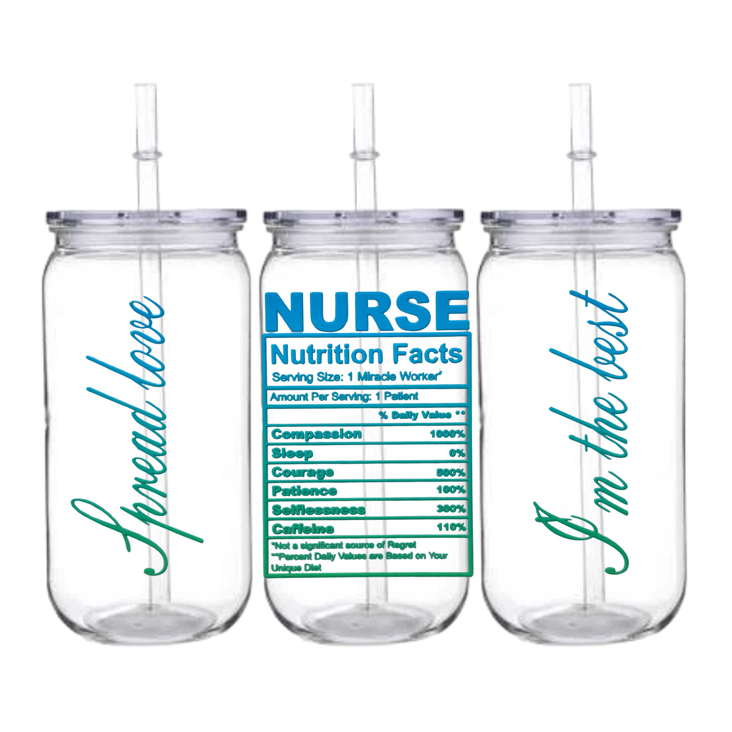 Nurse Nutrition - Snowglobe tumbler