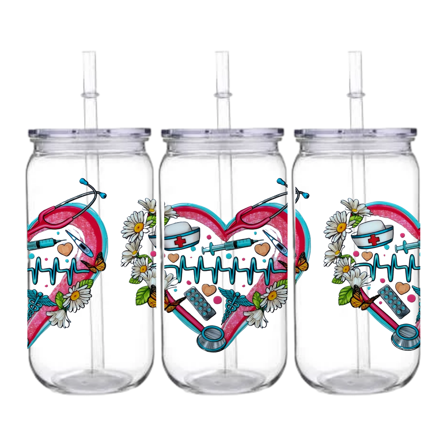 ❤️‍🔥 Heartbeat - Snowglobe Tumbler