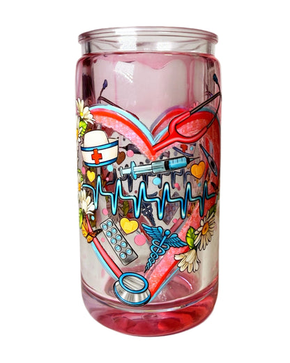 ❤️‍🔥 Heartbeat - Snowglobe Tumbler