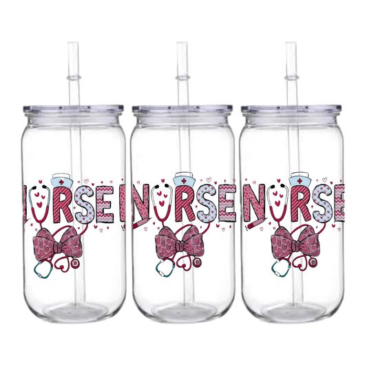 Cutsie Nurse - Snowglobe tumbler
