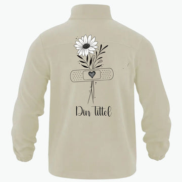 Simple Flower - Fleecejakke med personlig trykk