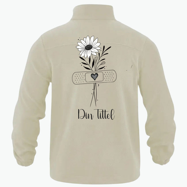 Simple Flower - Fleecejakke med personlig trykk