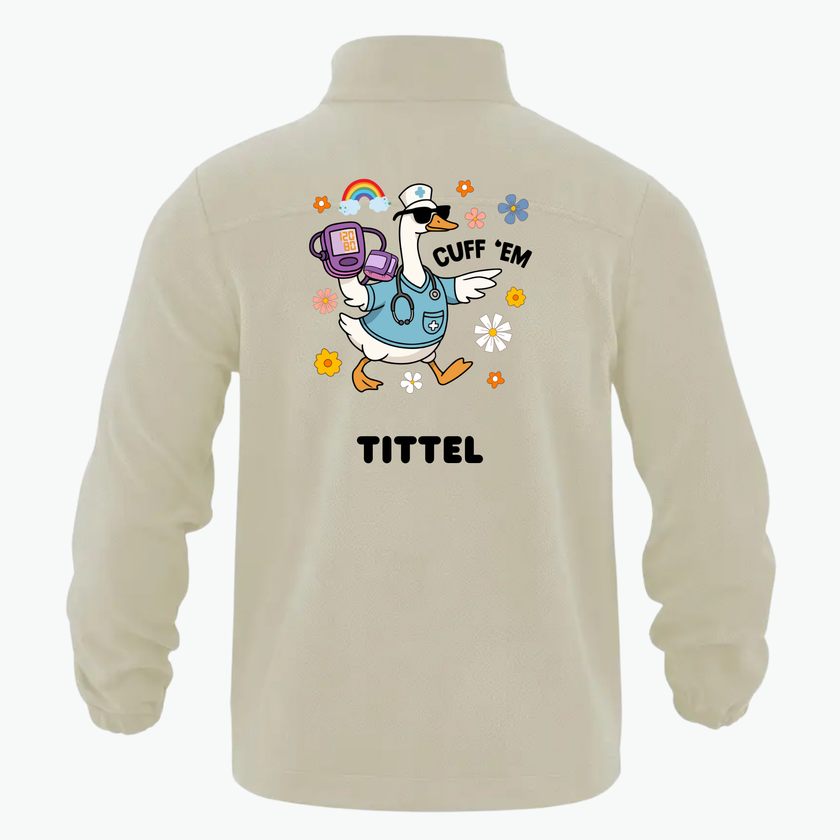 Utgående Fleecejakke med personlig trykk - Valgfritt Design