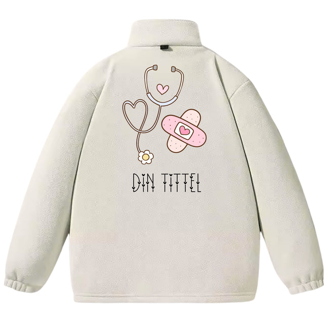Girly Stetoskop - Fleecejakke med personlig trykk