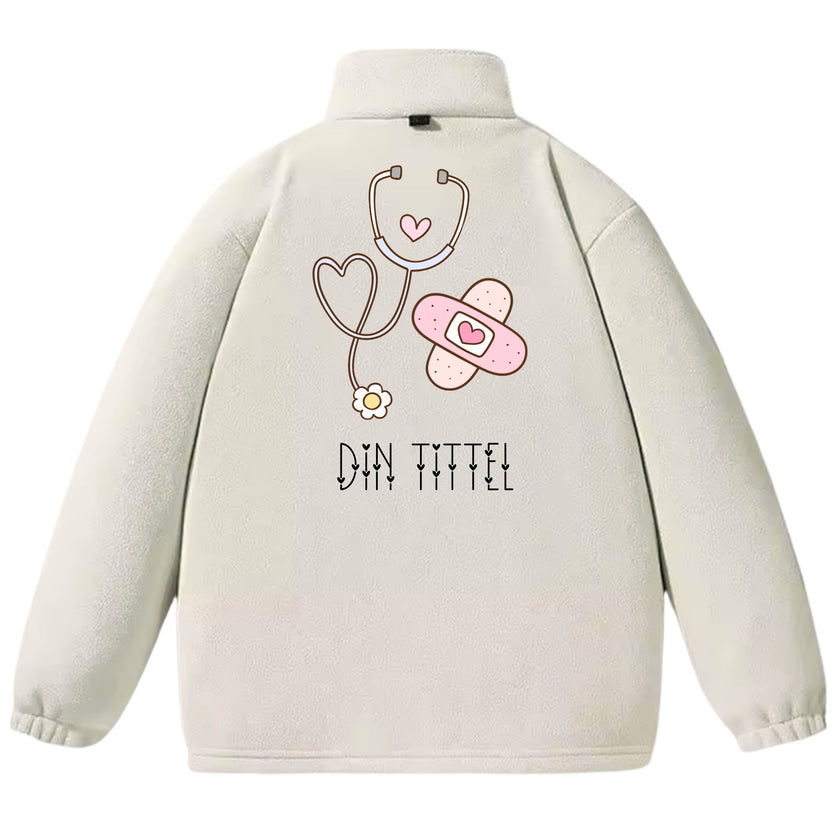 Girly Stetoskop - Fleecejakke med personlig trykk