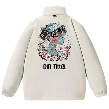 Love to heal - Fleecejakke med personlig trykk