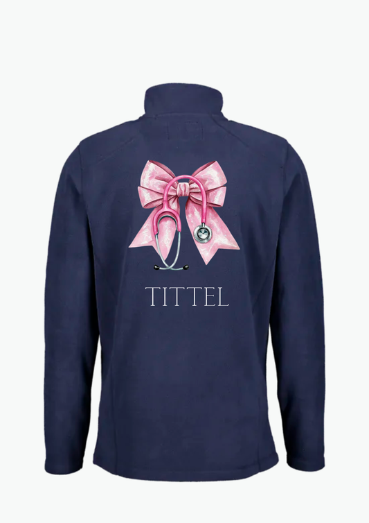 Pink Bow - Fleecejakke