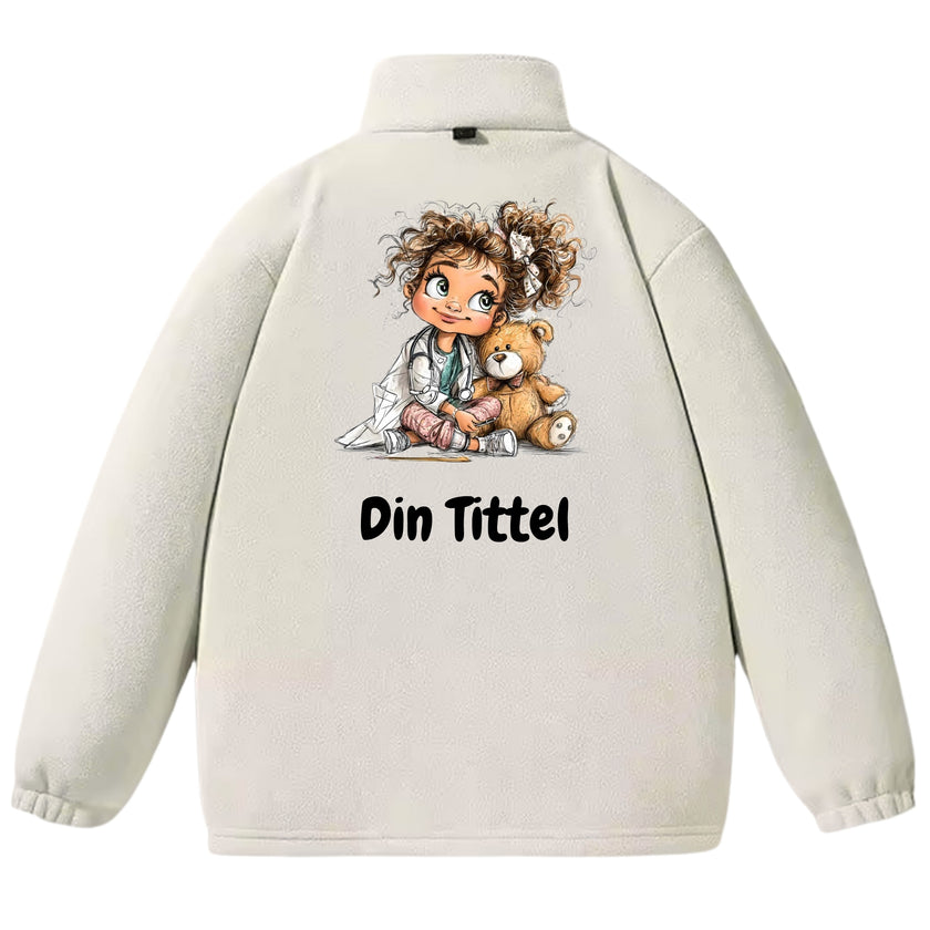Teddy & Mini Doc – Fleecejakke med personlig trykk