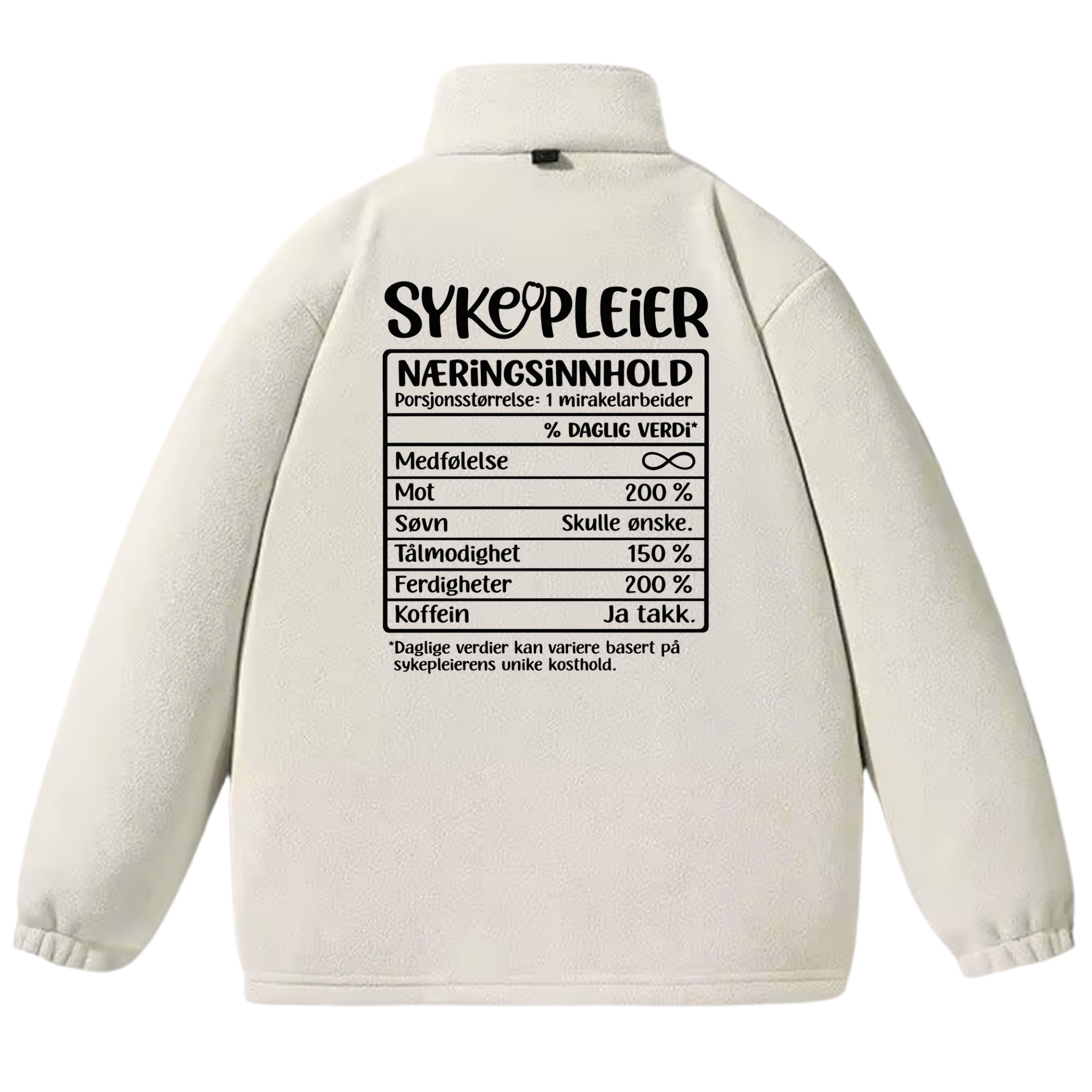 Sykepleier Nutrition - Fleecejakke