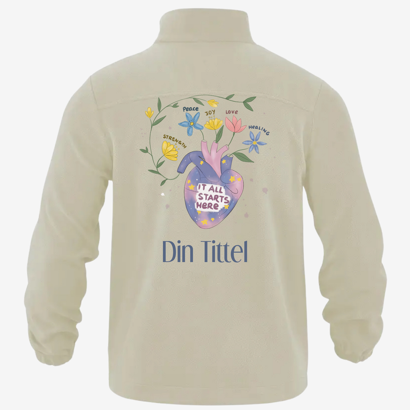 Utgående Fleecejakke med personlig trykk - Valgfritt Design