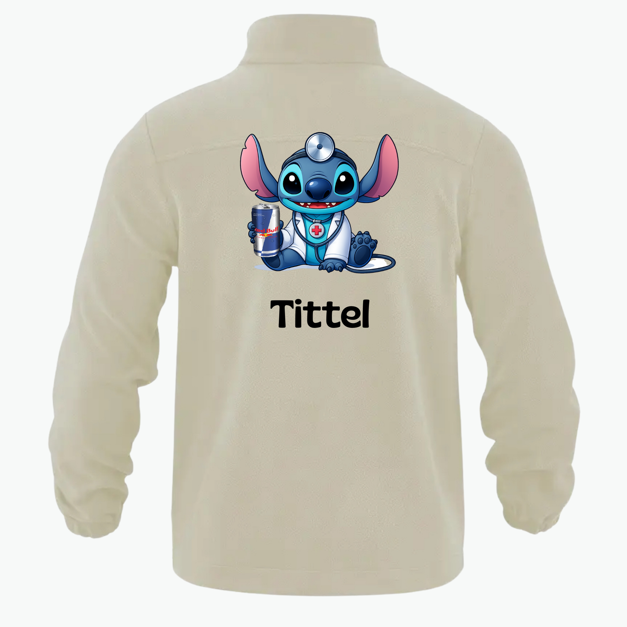 Utgående Fleecejakke med personlig trykk - Valgfritt Design