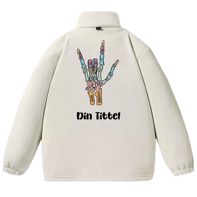 Bones - Fleecejakke med personlig trykk