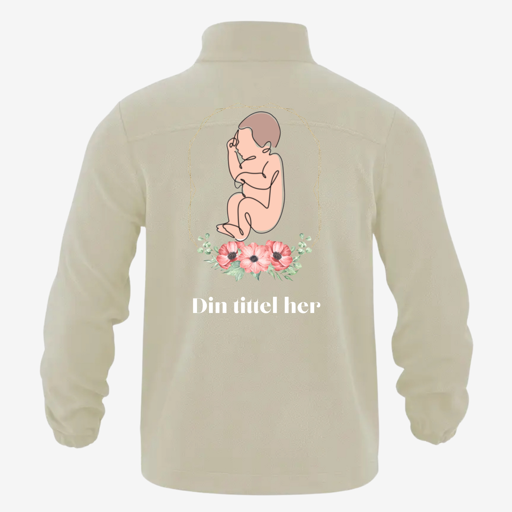 Utgående Fleecejakke med personlig trykk - Valgfritt Design