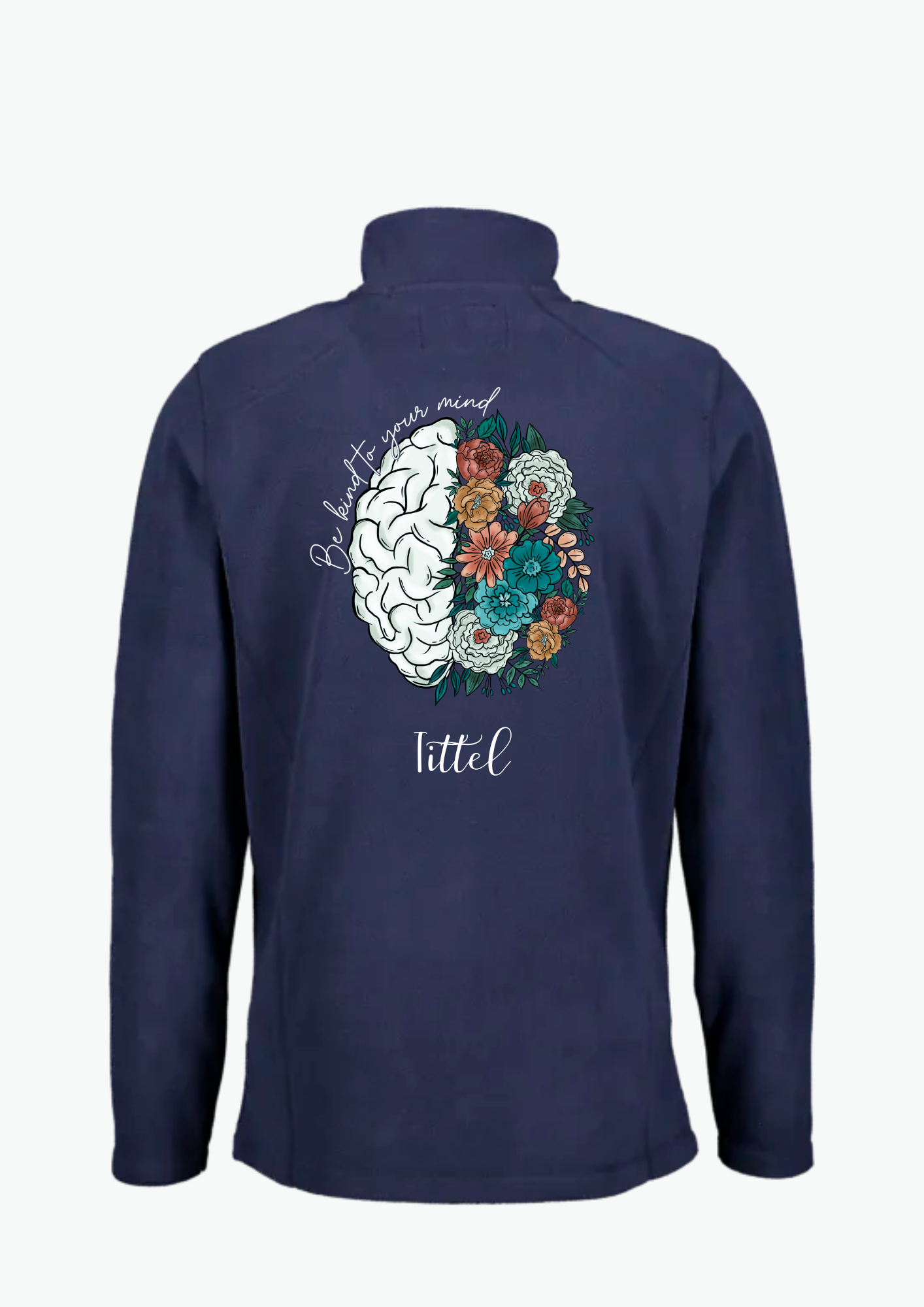 🧠 “Be Kind to Your Mind” Fleecejakke