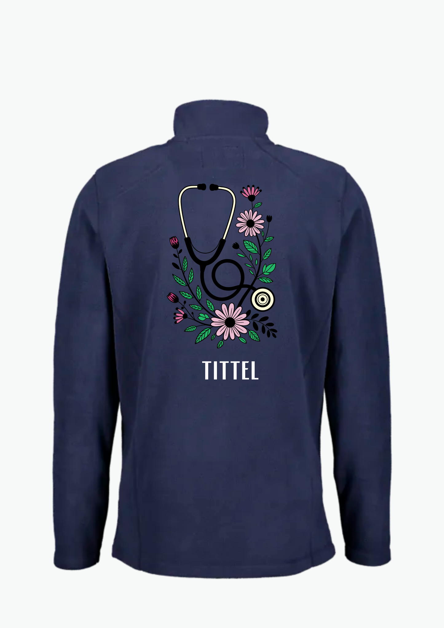 🌸 Floral - Fleecejakke