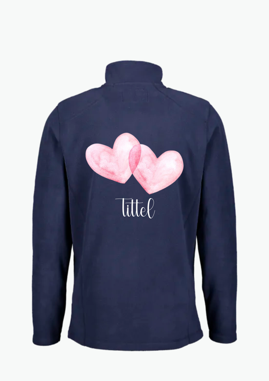 💕 “Double Hearts” Fleecejakke