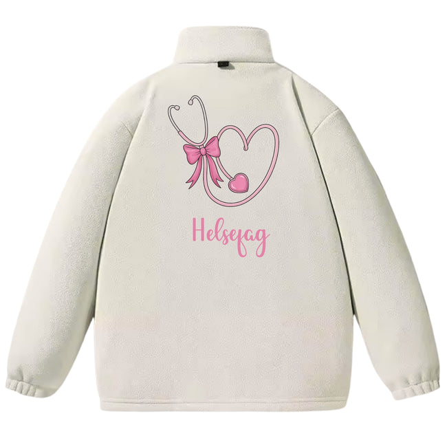 Cutie stetoskop  – Fleecejakke med personlig trykk