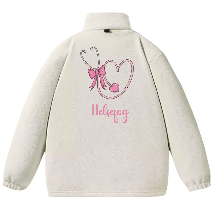 Cutie stetoskop  – Fleecejakke med personlig trykk