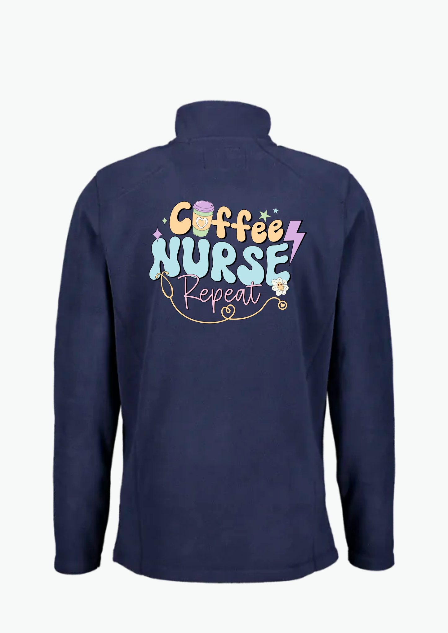 ☕ “Coffee. Nurse. Repeat.” Fleecejakke
