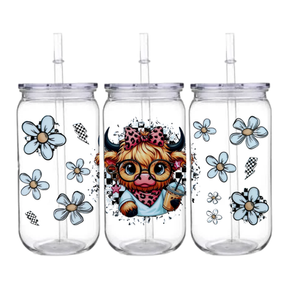 🐮 Moo Mood – Snowglobe Tumbler
