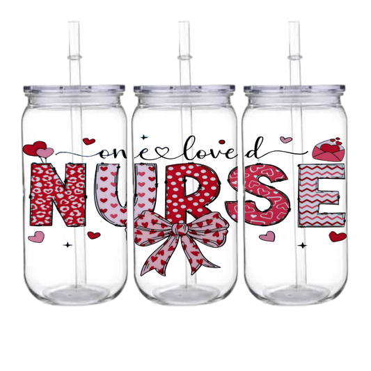 One Loved Nurse - Snowglobe tumbler