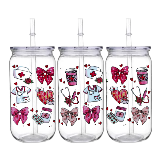 Girly White - Snowglobe tumbler