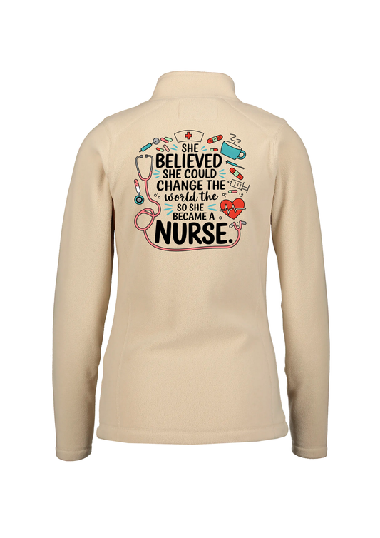 💙 "She Believed She Could" – Fleece