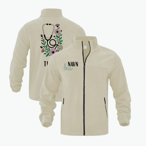 🌸 Floral - Fleecejakke
