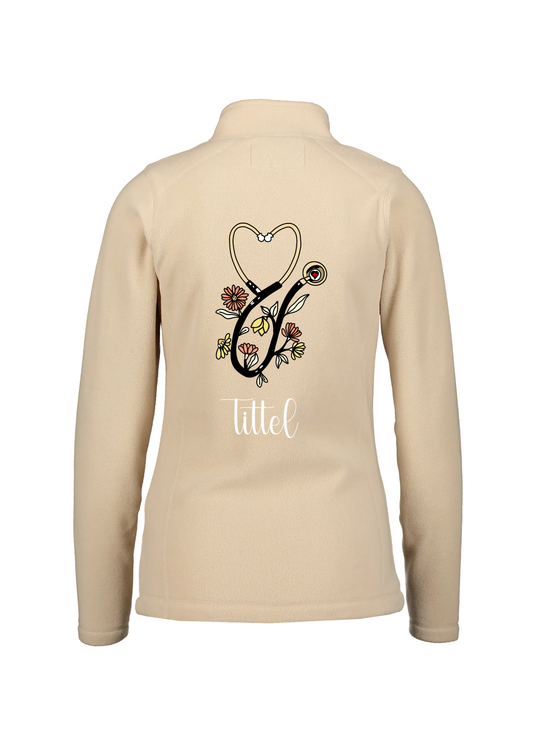 🌼 “Stetho Bloom” Fleecejakke