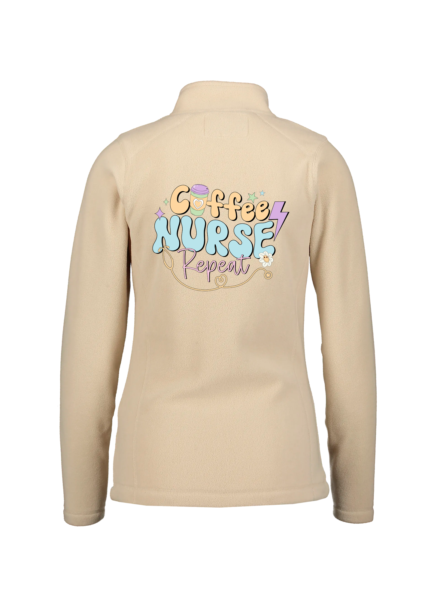 ☕ “Coffee. Nurse. Repeat.” Fleecejakke