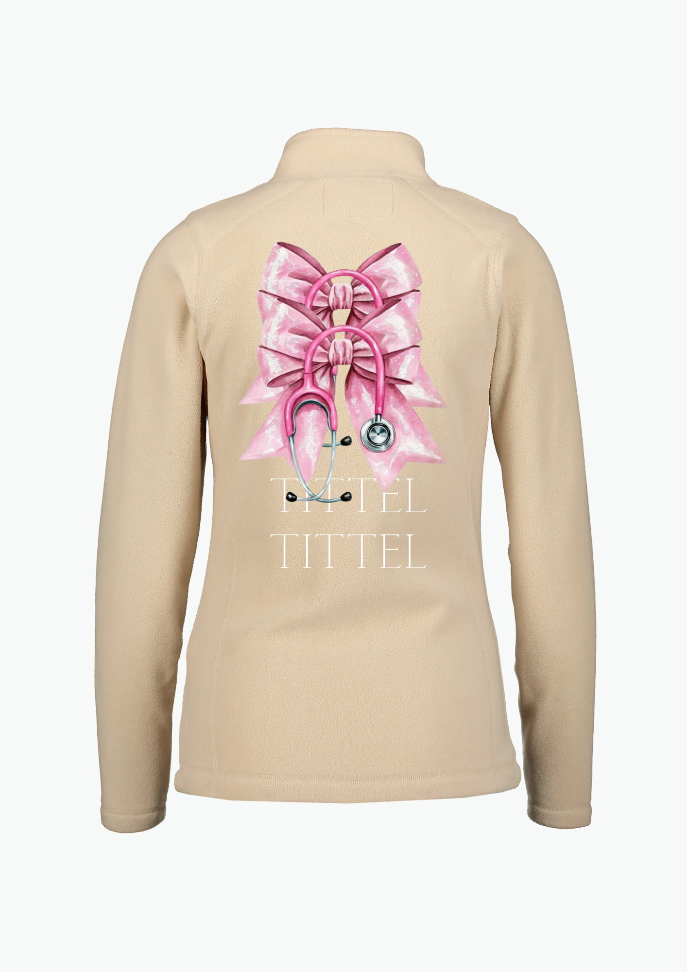 Pink Bow - Fleecejakke