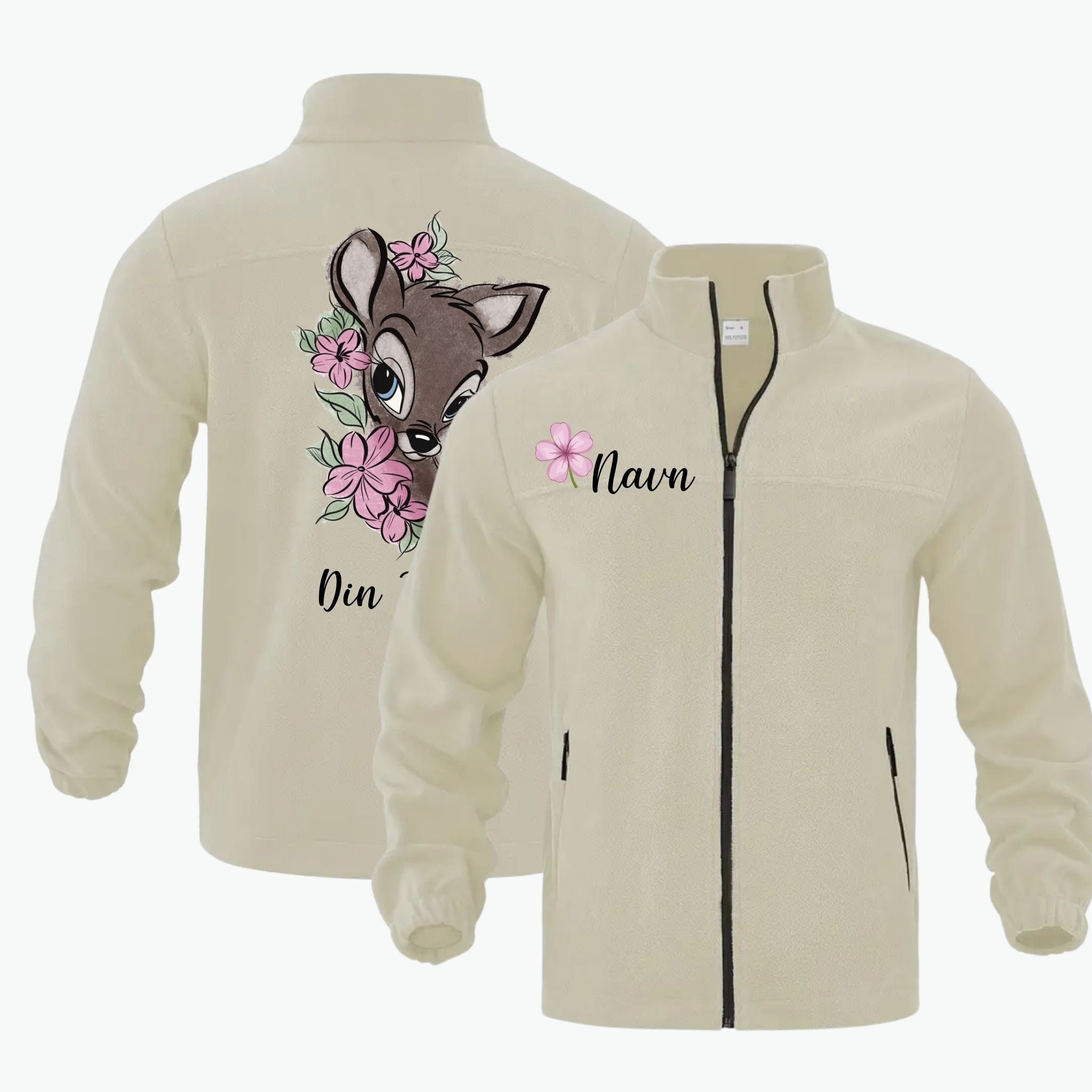 Bambi - Fleeecejakke med personlig trykk