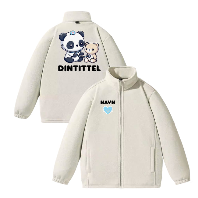 Sweet Panda - Fleecejakke med personlig design