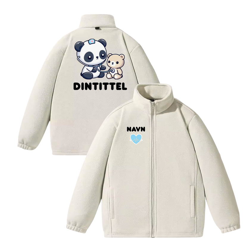 Sweet Panda - Fleecejakke med personlig design