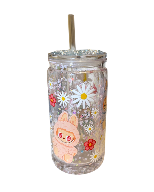 Happy Labubu - Snowglobe tumbler