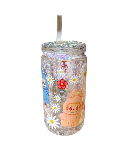 Happy Labubu - Snowglobe tumbler