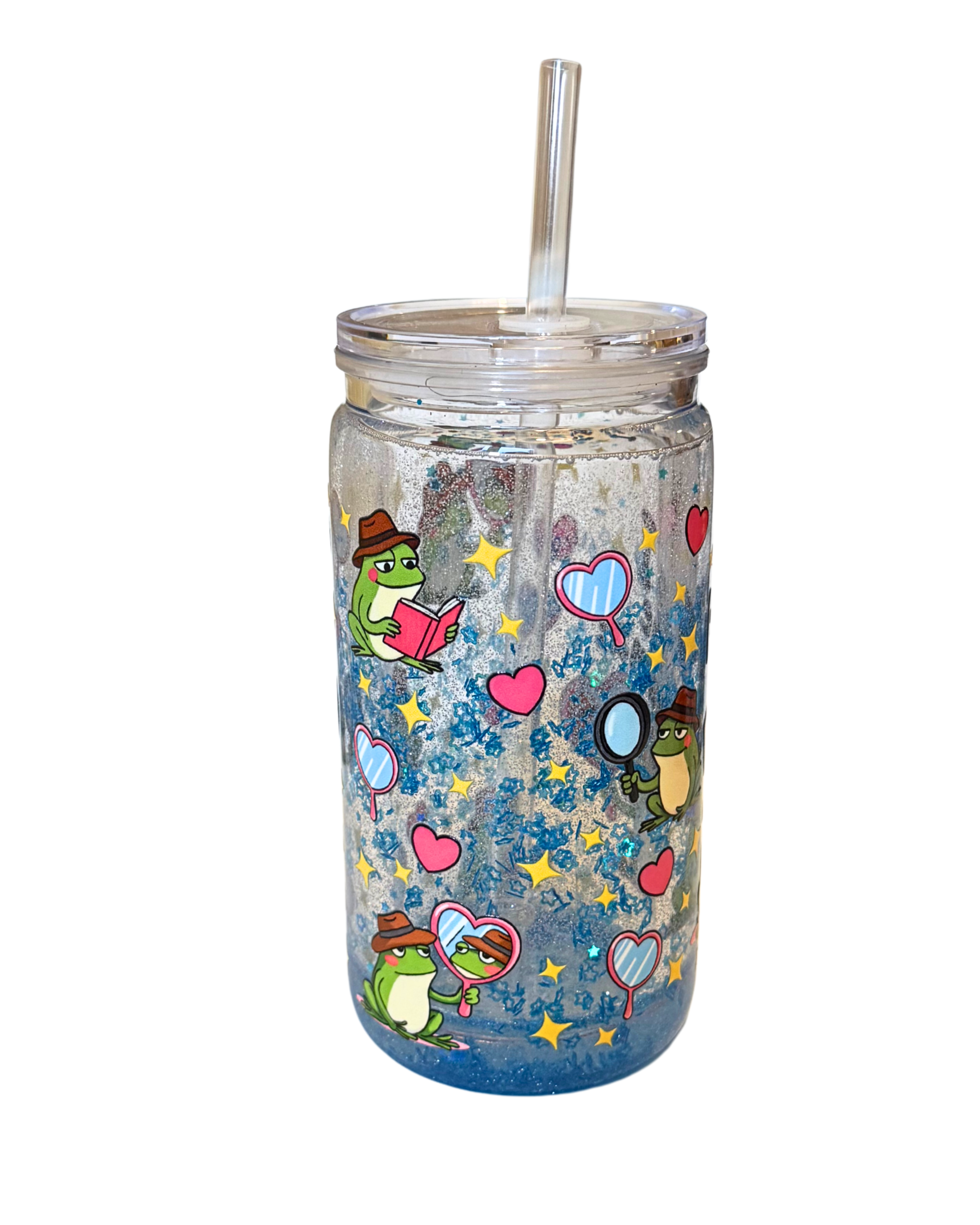 Am I the drama - Snowglobe tumbler