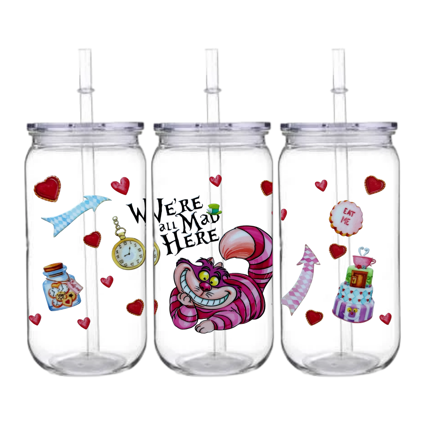We´re all mad here - Snowglobe tumbler