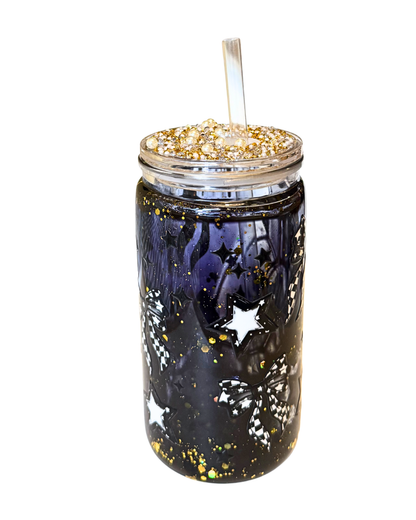 Black Bow - Snowglobe tumbler