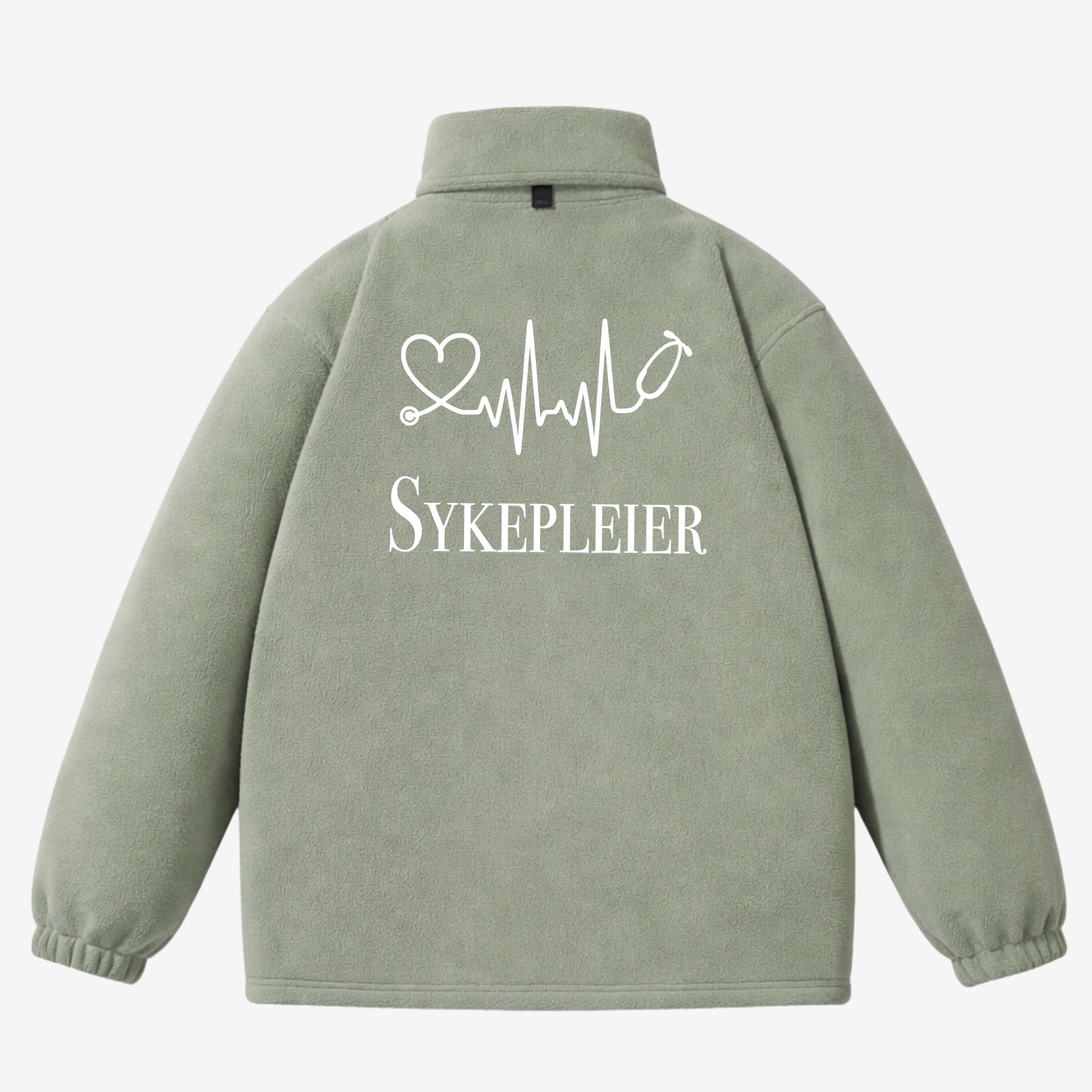 Sykepleier - Fleecejakke med personlig trykk