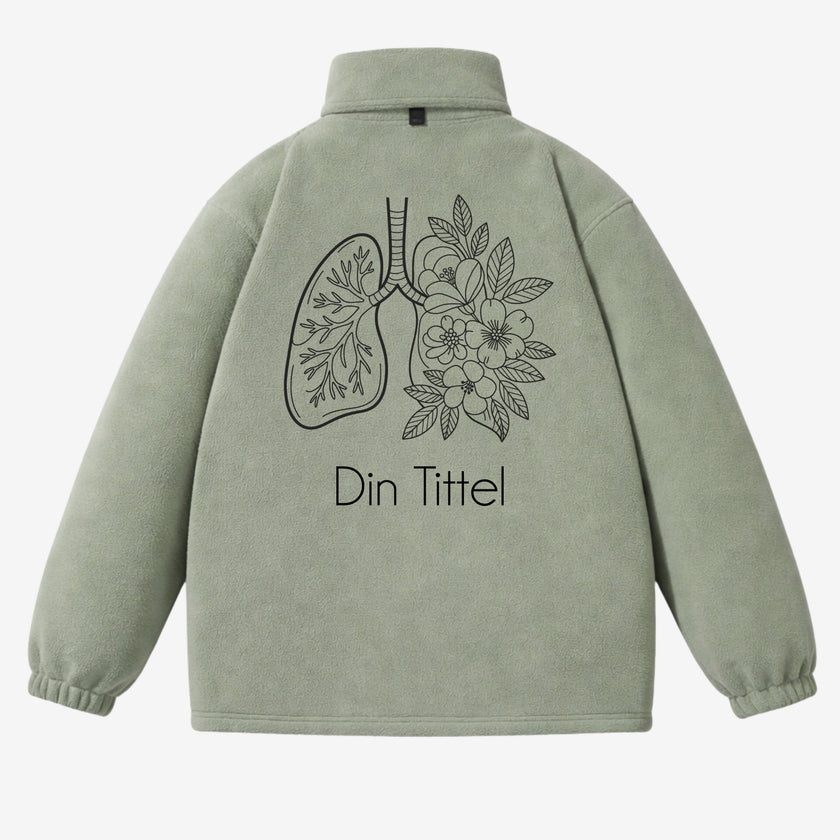 Breathe – Fleecejakke med personlig design