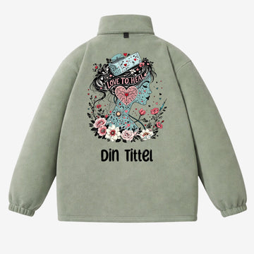 Love to heal - Fleecejakke med personlig trykk