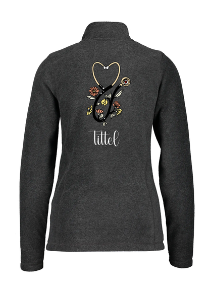 🌼 “Stetho Bloom” Fleecejakke