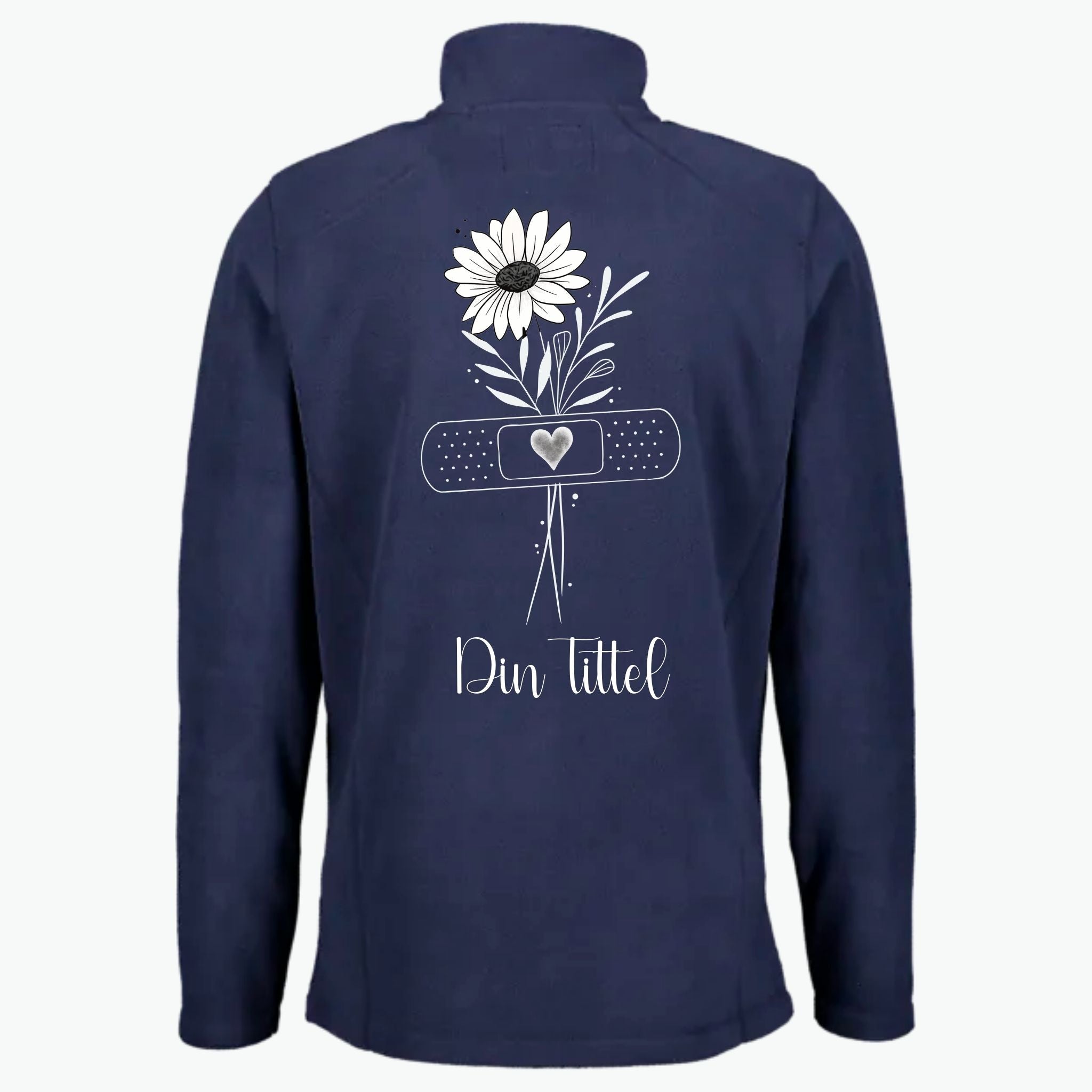 Simple Flower - Fleecejakke med personlig trykk