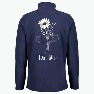 Simple Flower - Fleecejakke med personlig trykk